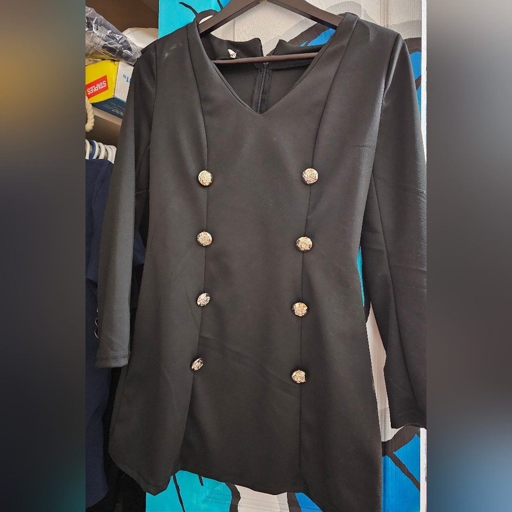 Black blazer style dress